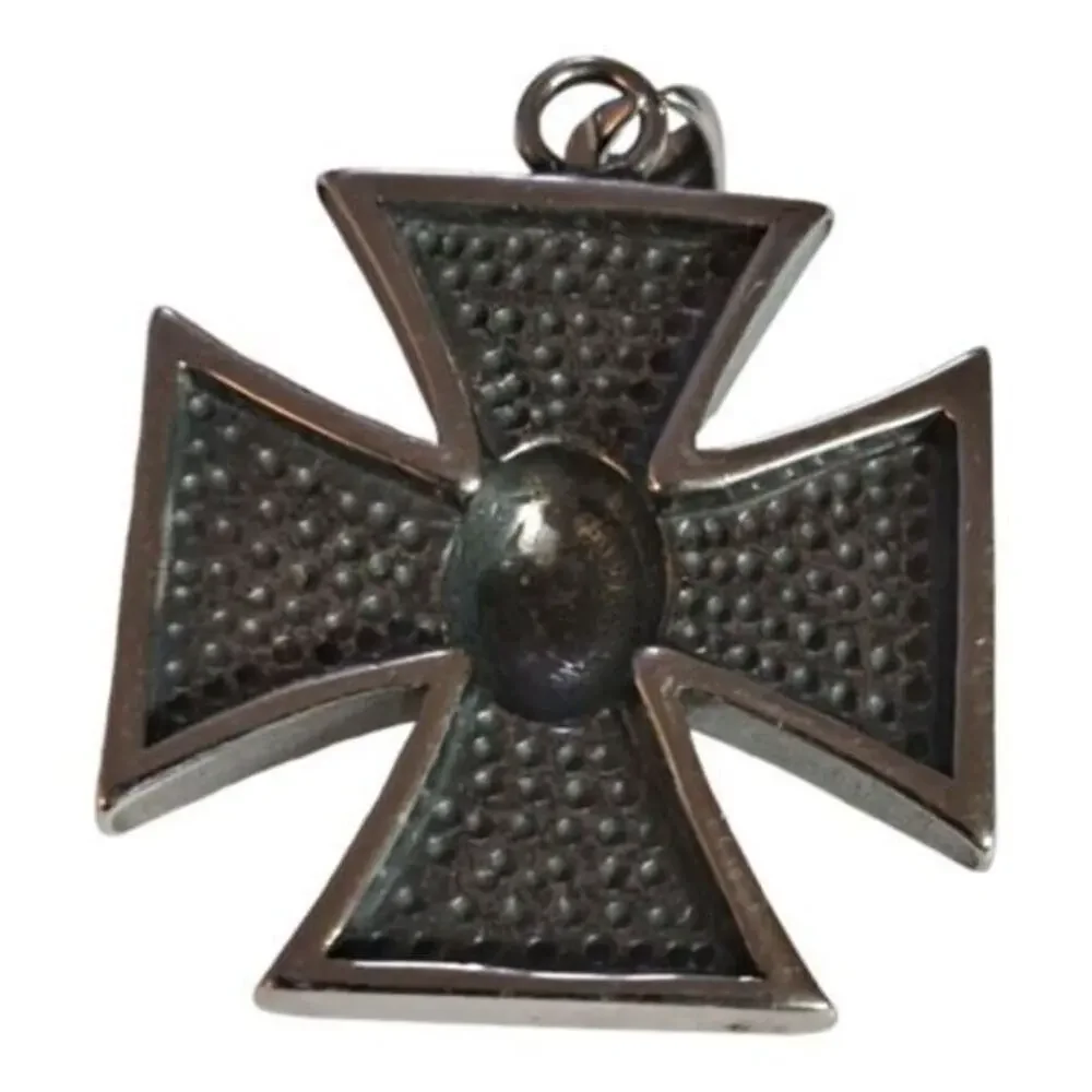 New stainless steel Iron cross with skull‎